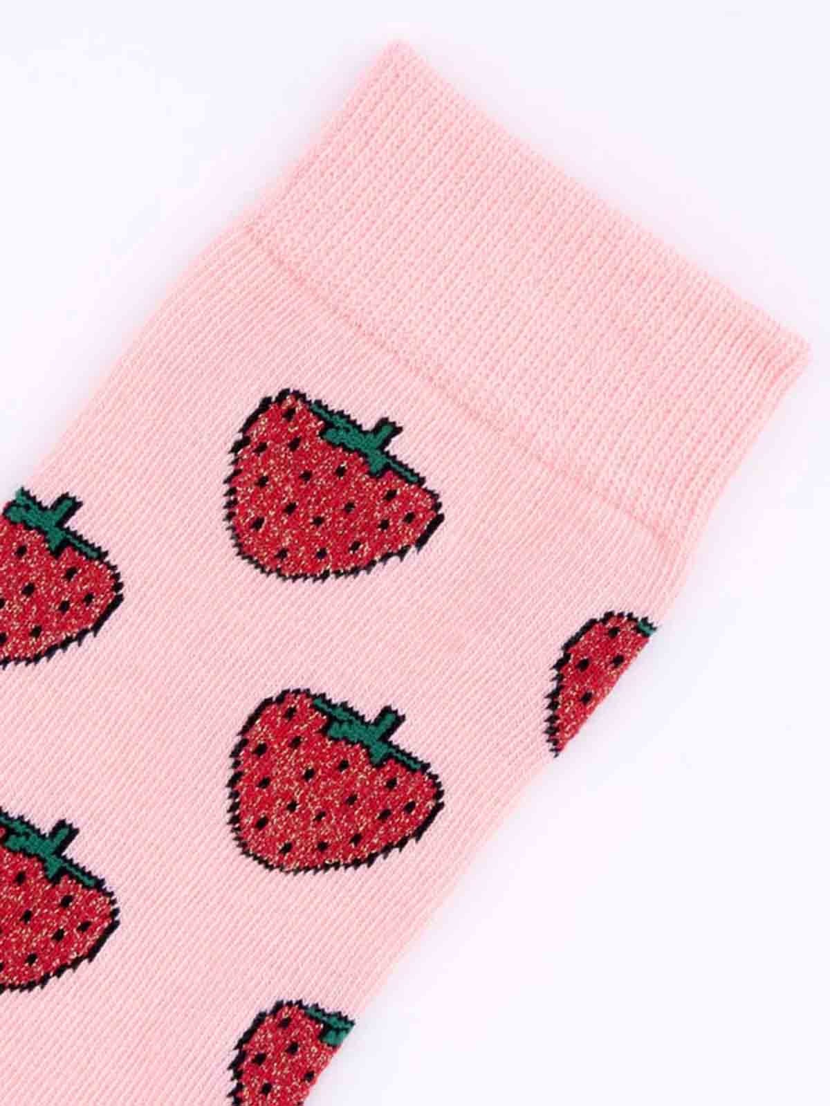 cou cou suzette pink stockings with strawberries