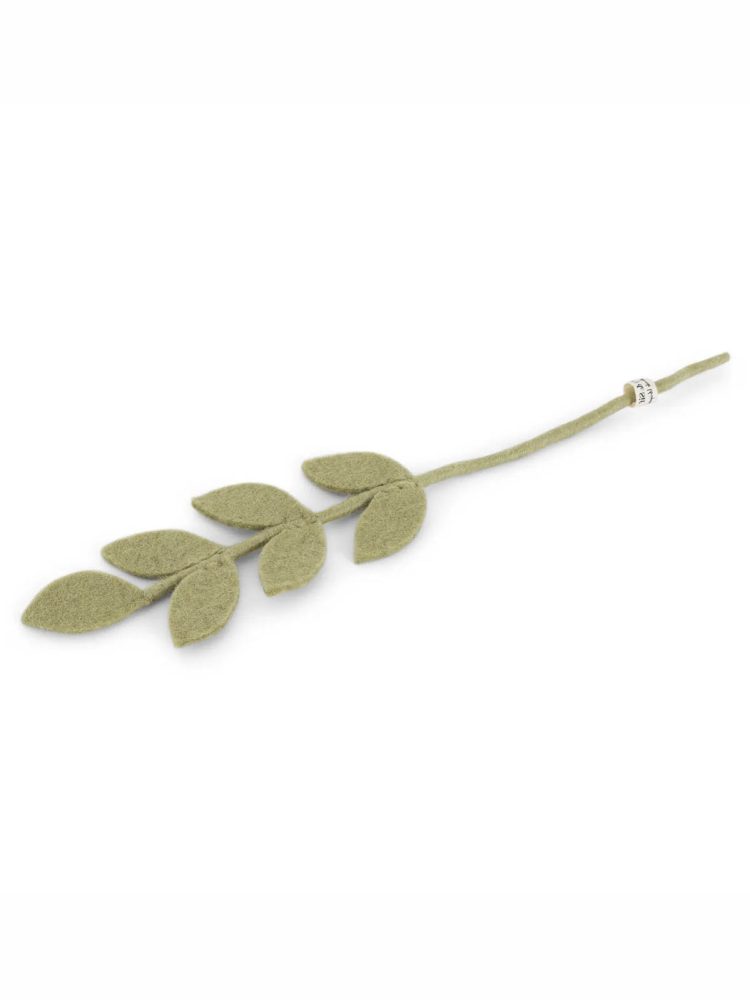 kry & sif green leaf in felt