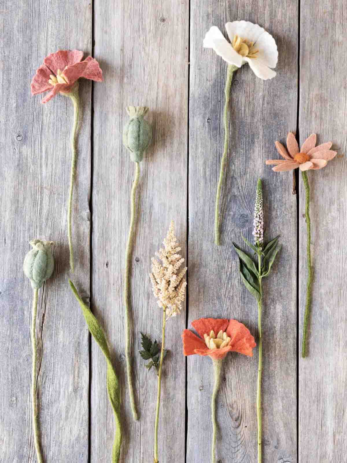 sif felt flowers