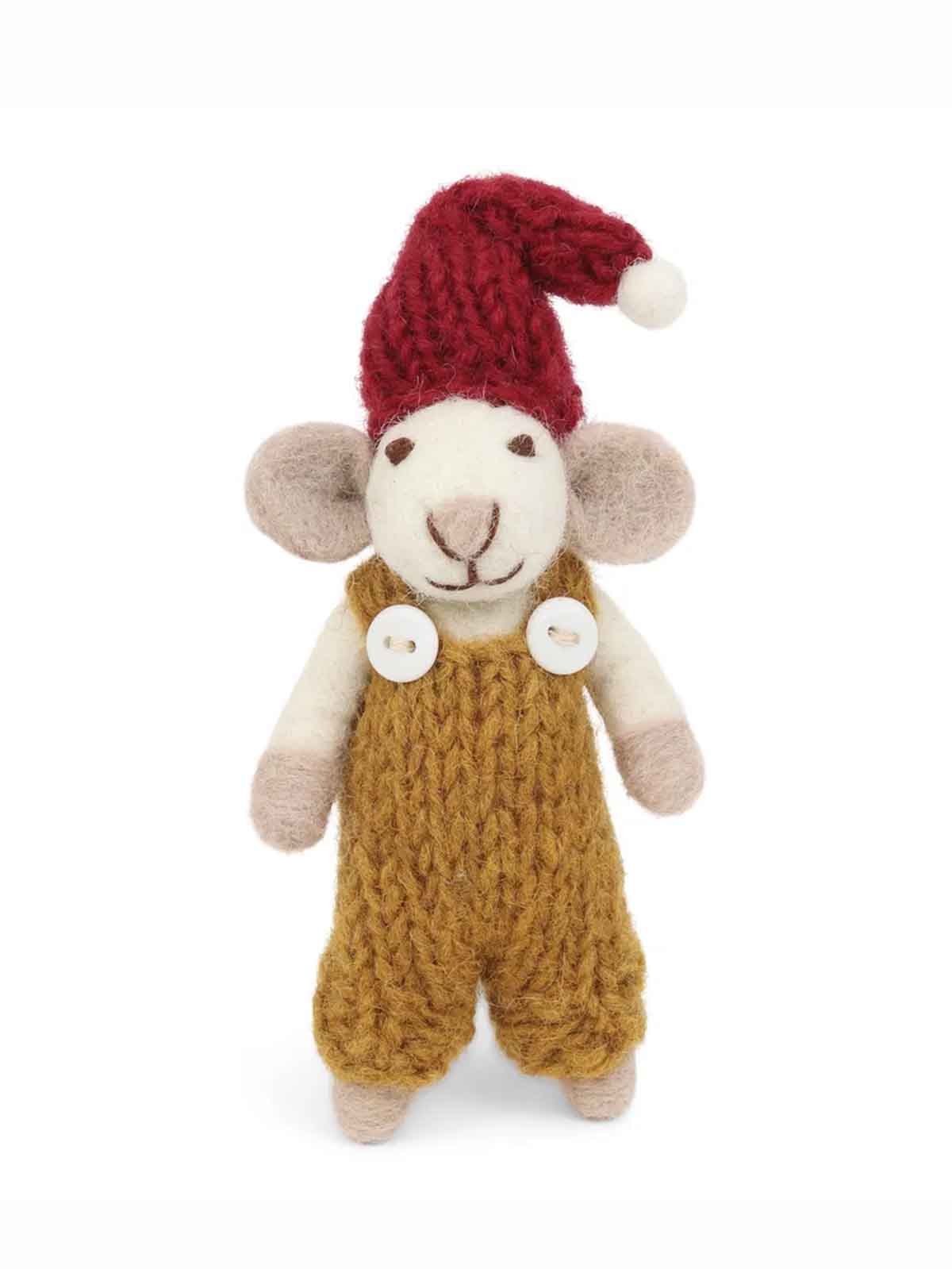 13624 Christmas mice with yellow pants