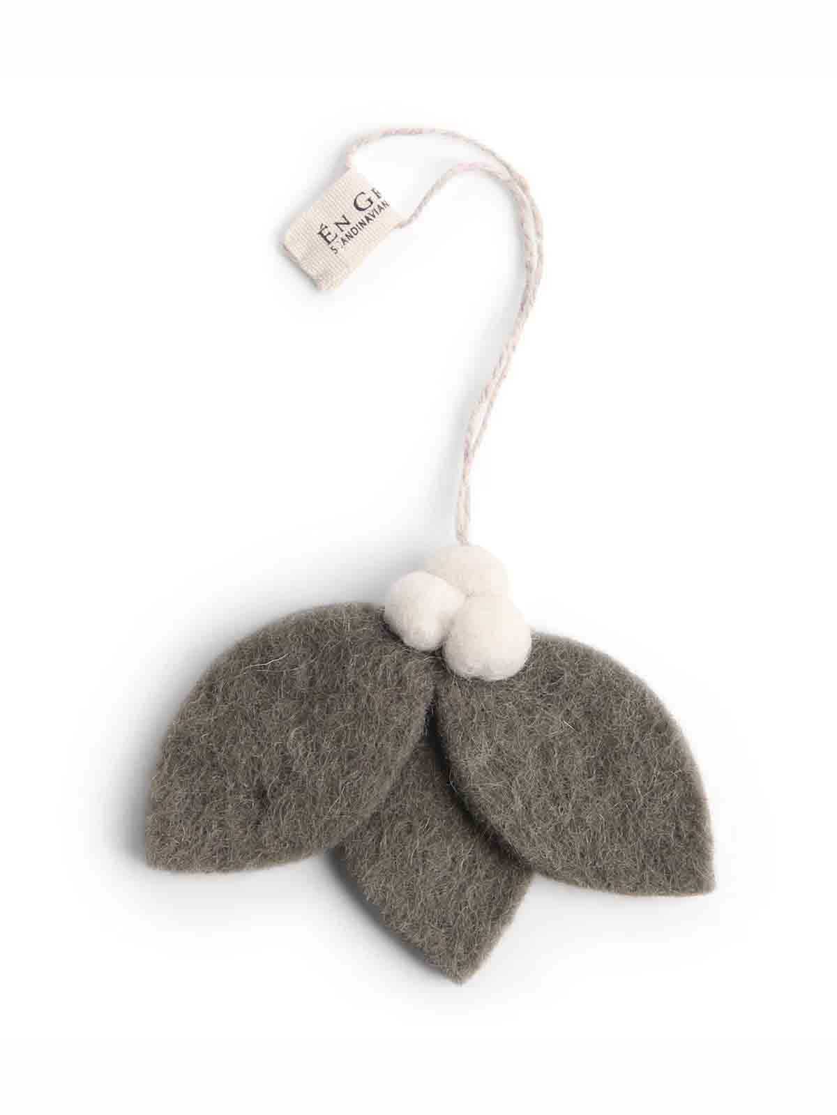 Christmas decorations in felt from the grain & sif mistletoe