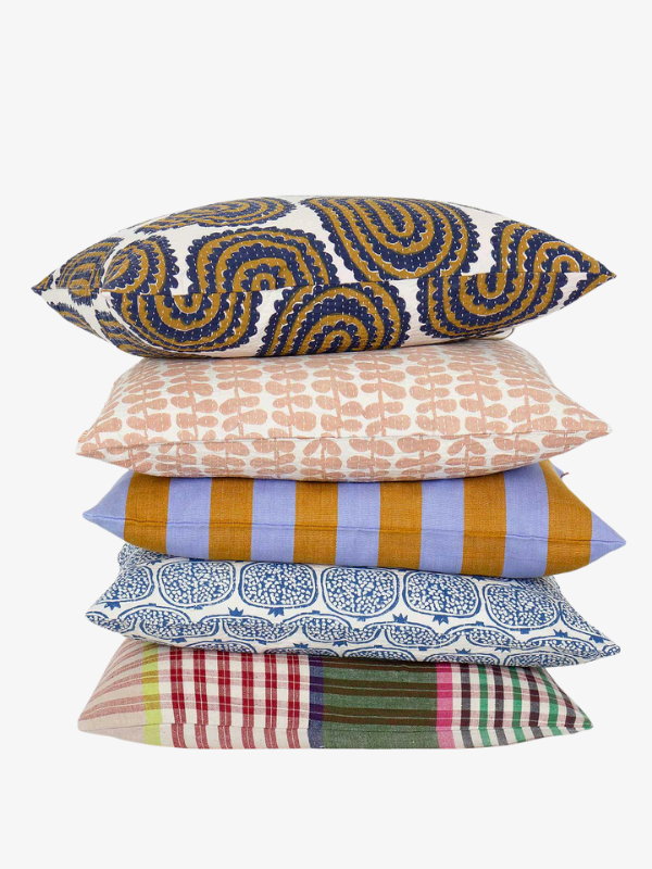 a world of craft cushions in organic cotton