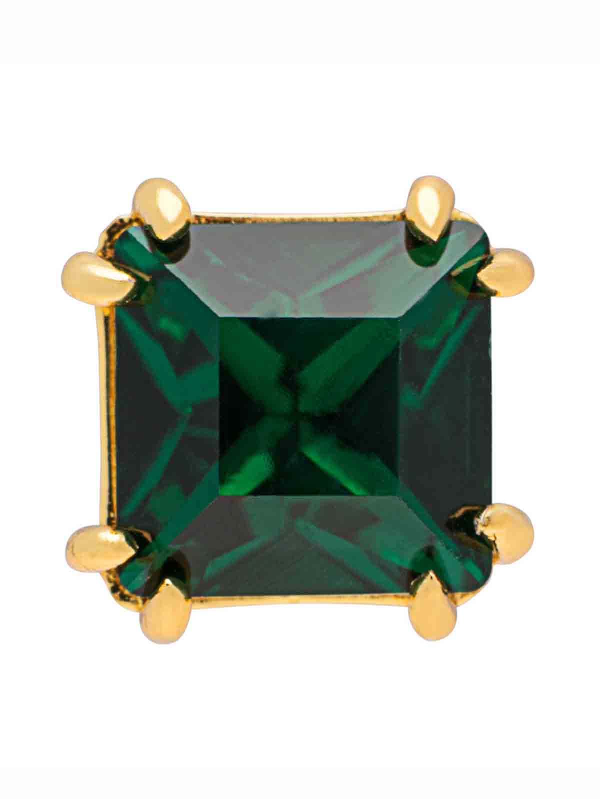 LULU1752 - Gala Crystal Bling earring 1 pcs - Vintage Rose-Green lullu copenhagen