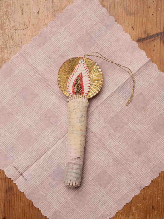 sissel noblebo Christmas ornaments in cotton