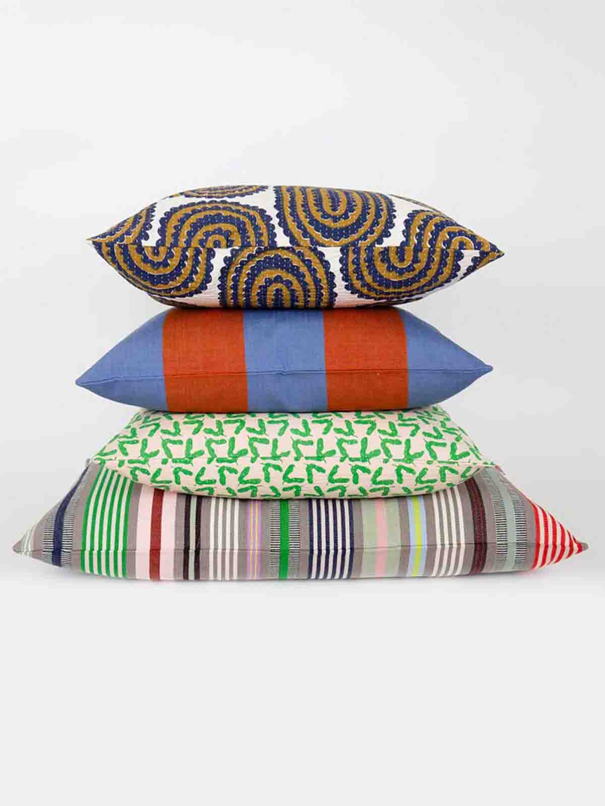 a world of craft cushions in organic cotton