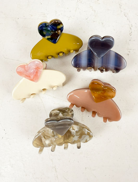 Constance Hair clip with heart - urban starlet