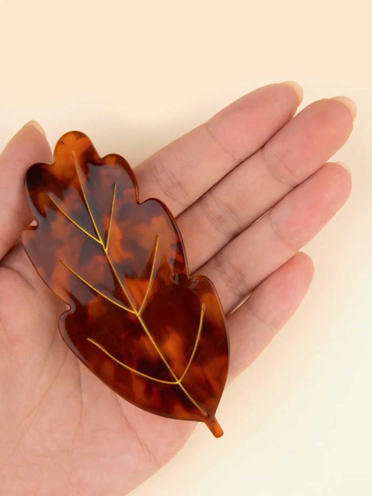 cou cou suzette hairpin brown leaf