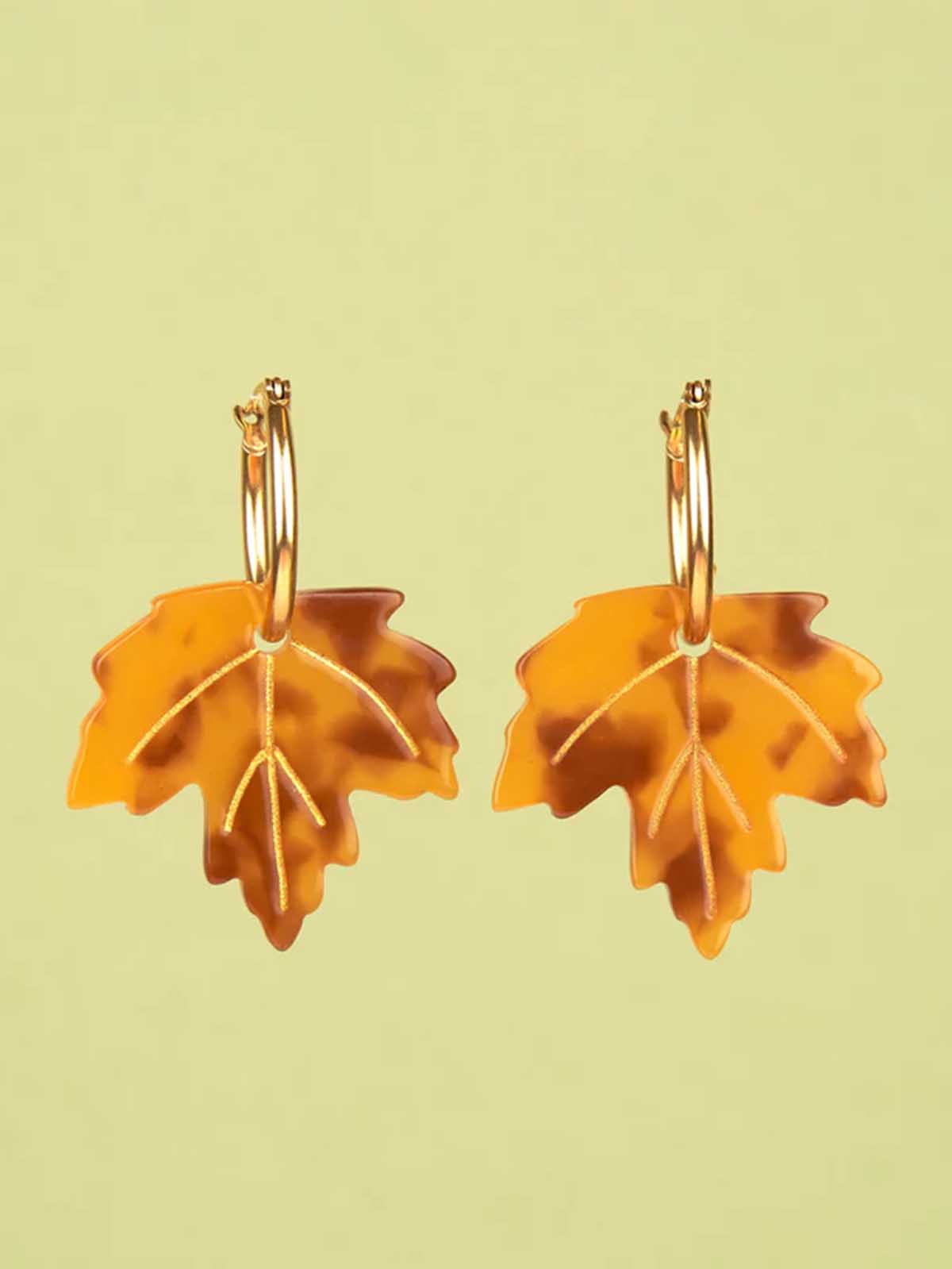 cou cou suzette - earrings maple leaves