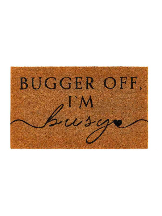 doormat in coconut fiber nature bugger of i am busy