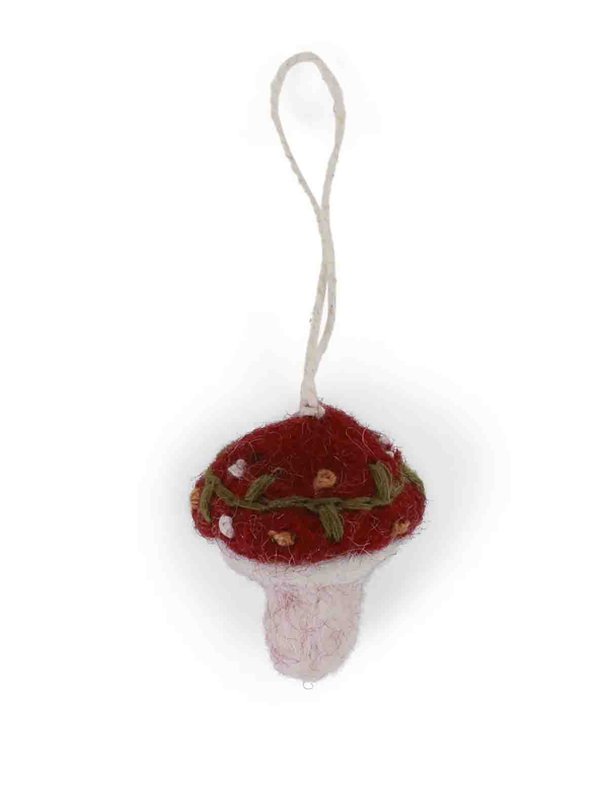 Gry & Siff Felt Decoration Small Red Sponge 14825