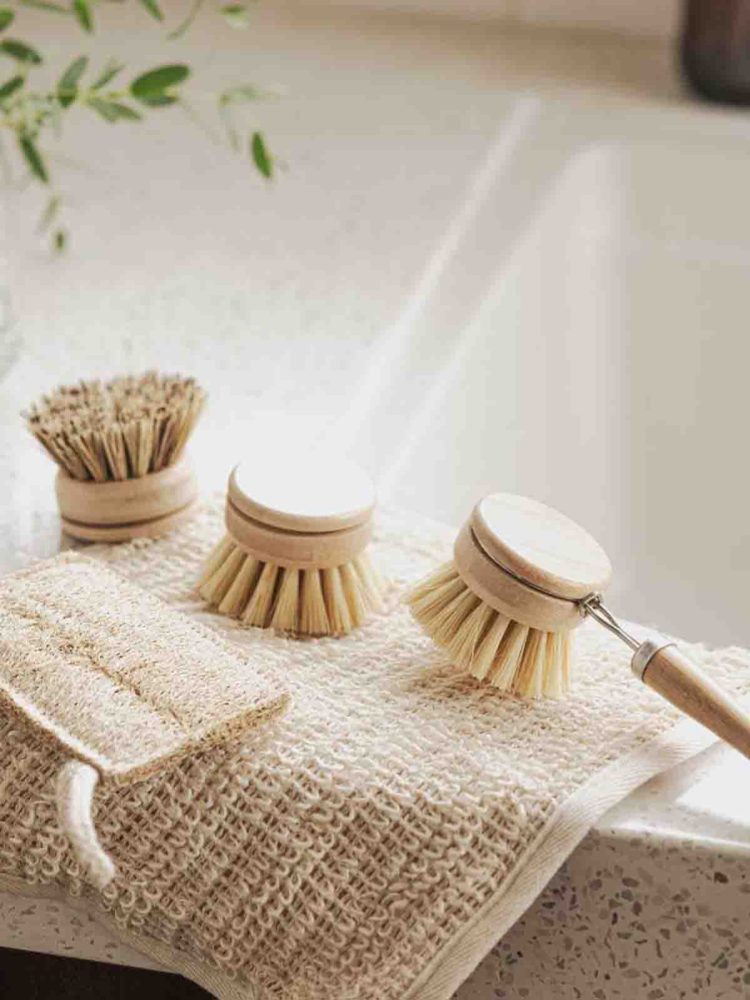 Dishwasher brush head made of bamboo - soft brush - Picture 7
