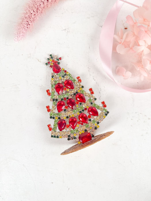 Christmas tree in rhinestone - Small (J24)