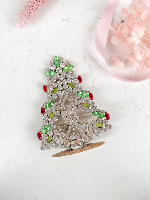 Christmas tree in rhinestone - Small (J48)