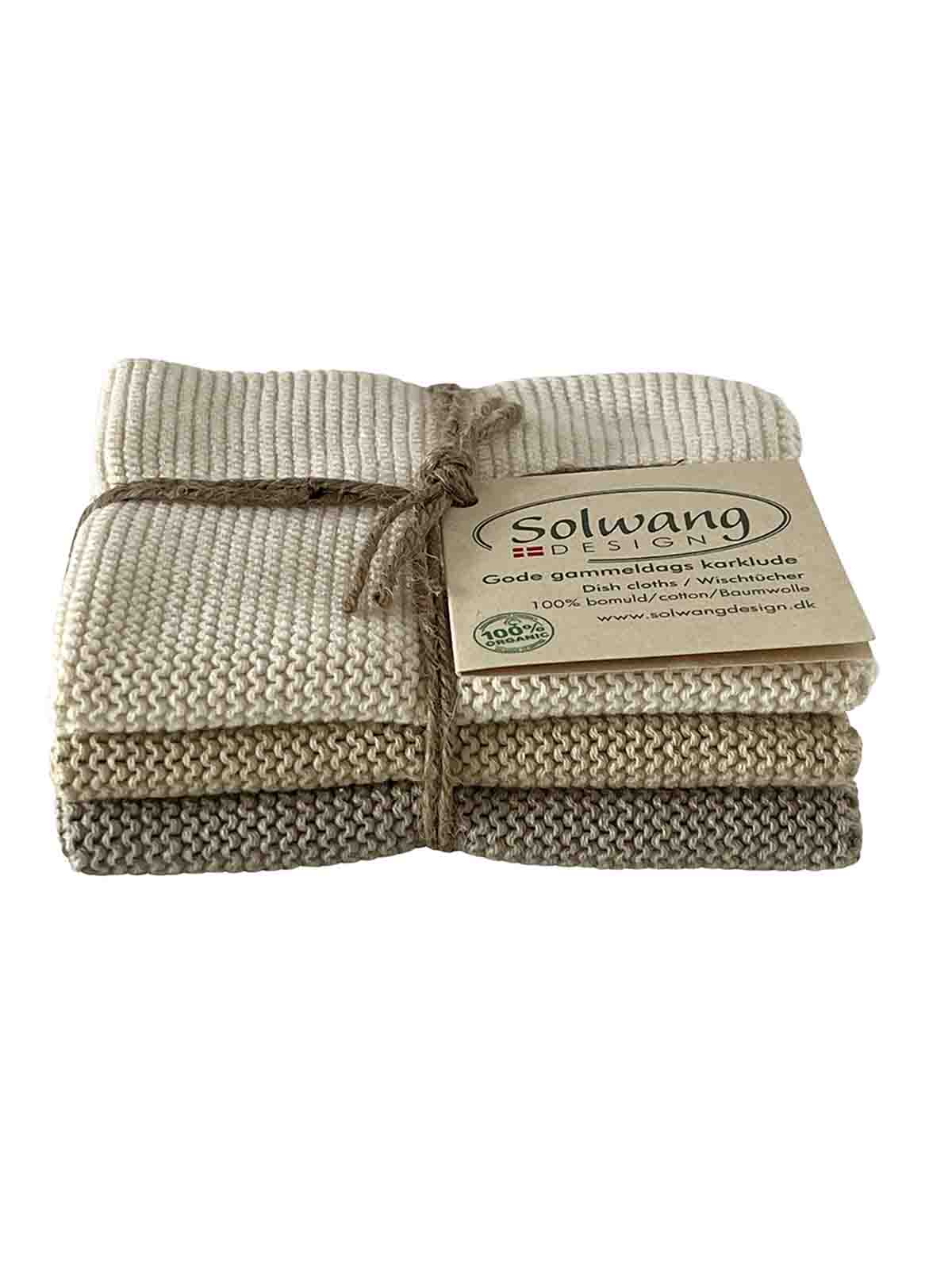 solwang design dishcloth in organic cotton