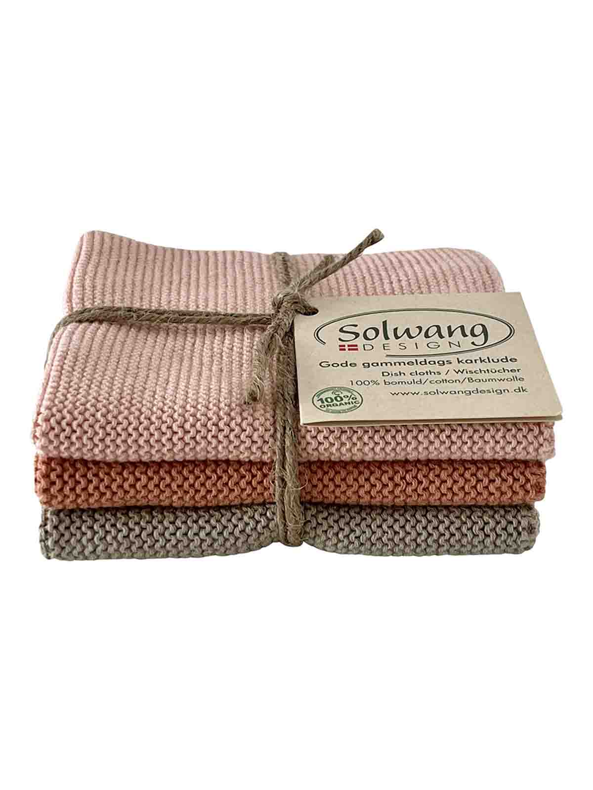 solwang design dishcloth in organic cotton