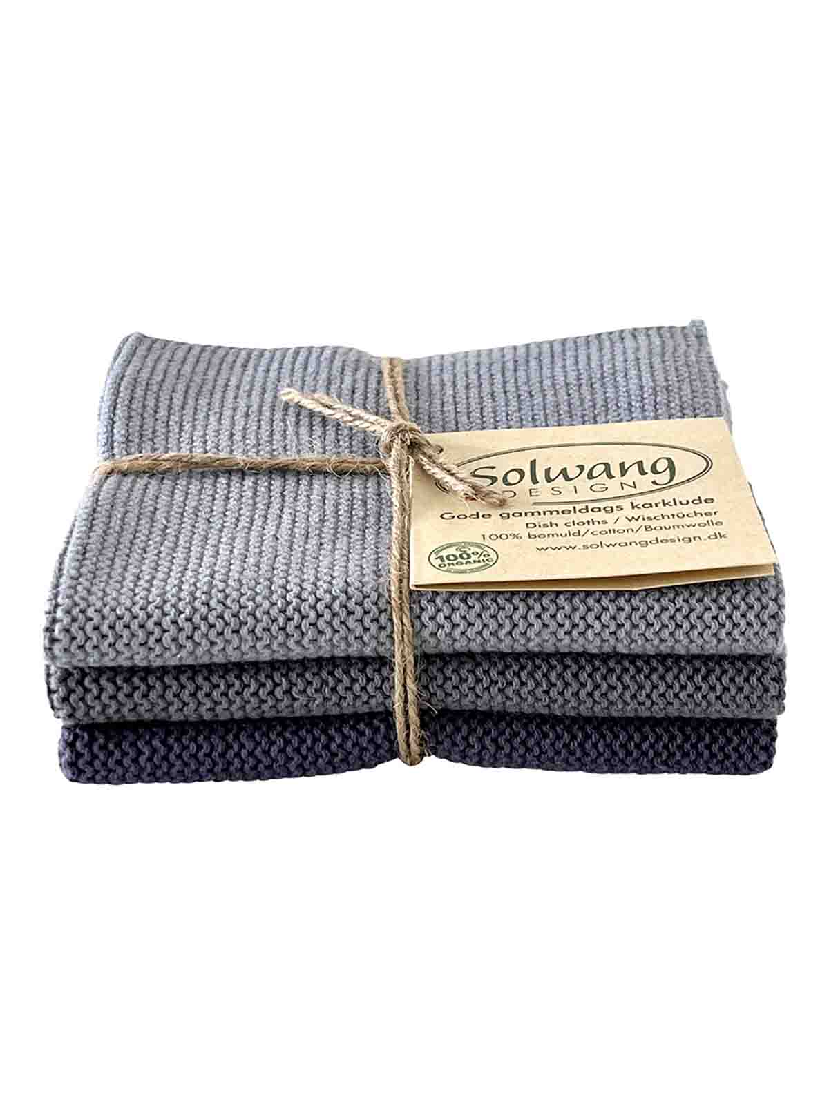 solwang design dishcloth in organic cotton