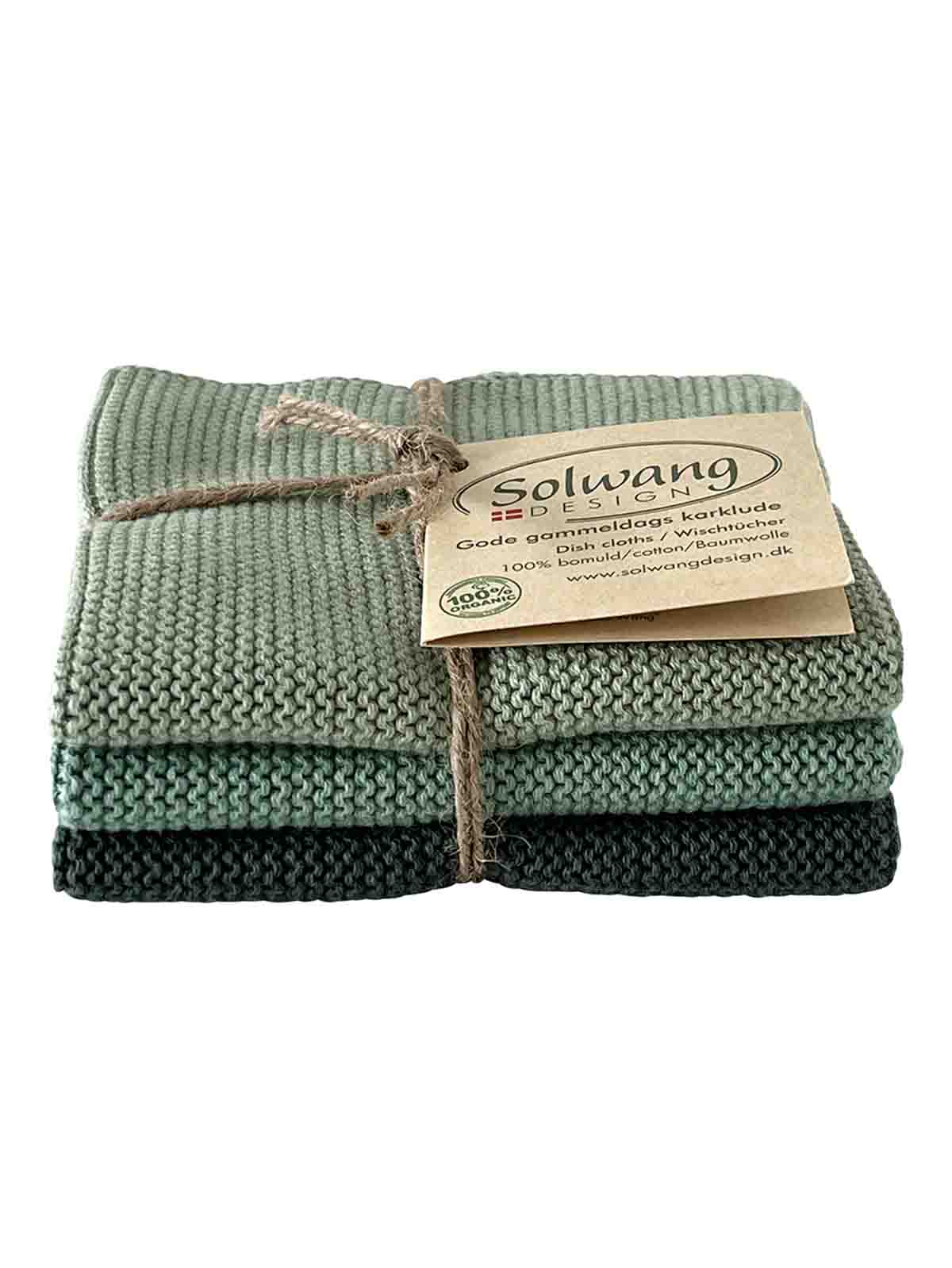 solwang design dishcloth in organic cotton