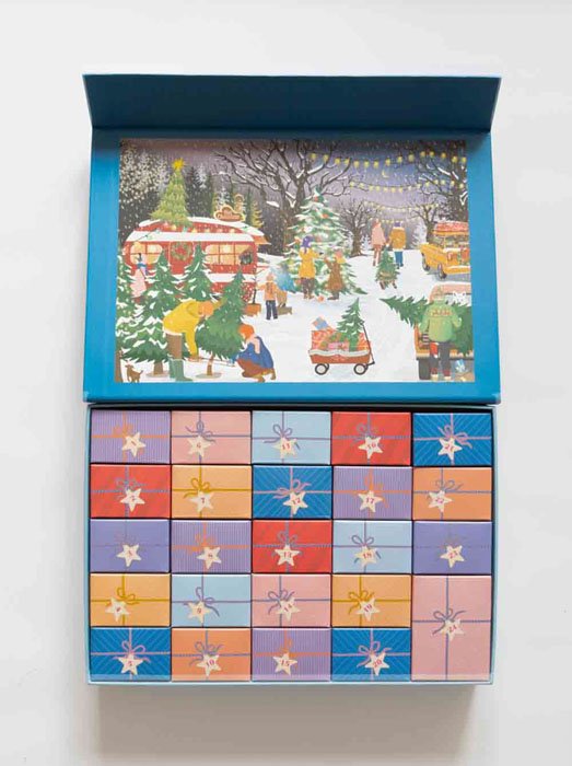 certain sharp CHRISTMAS THREE SNOW FLAKES - puzzle calendar 5_web