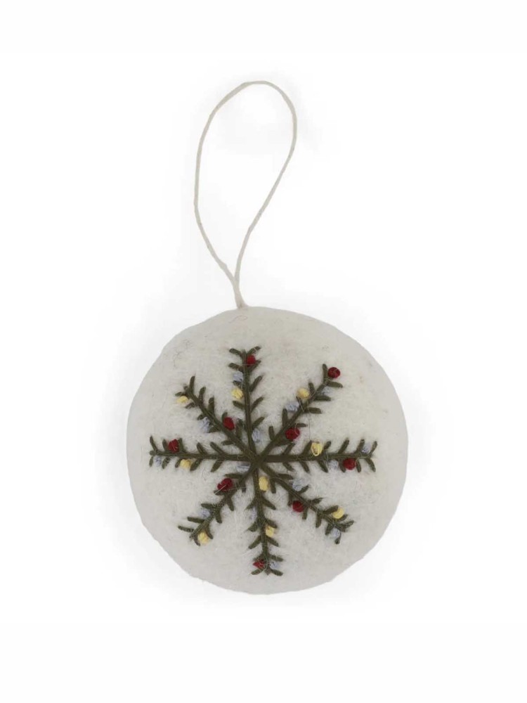 felt Christmas ball kry & Sif