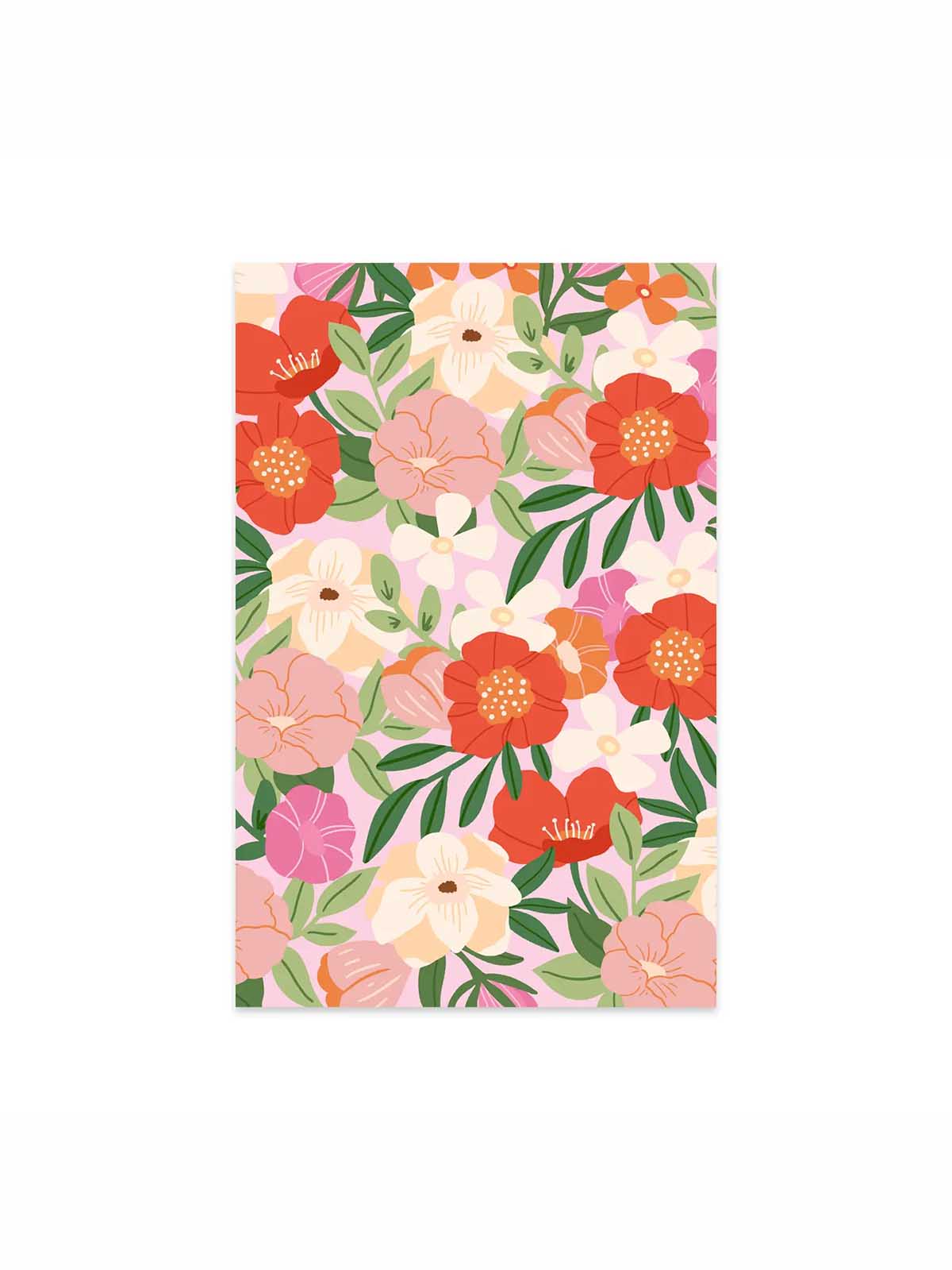 On and off cards - Flowers