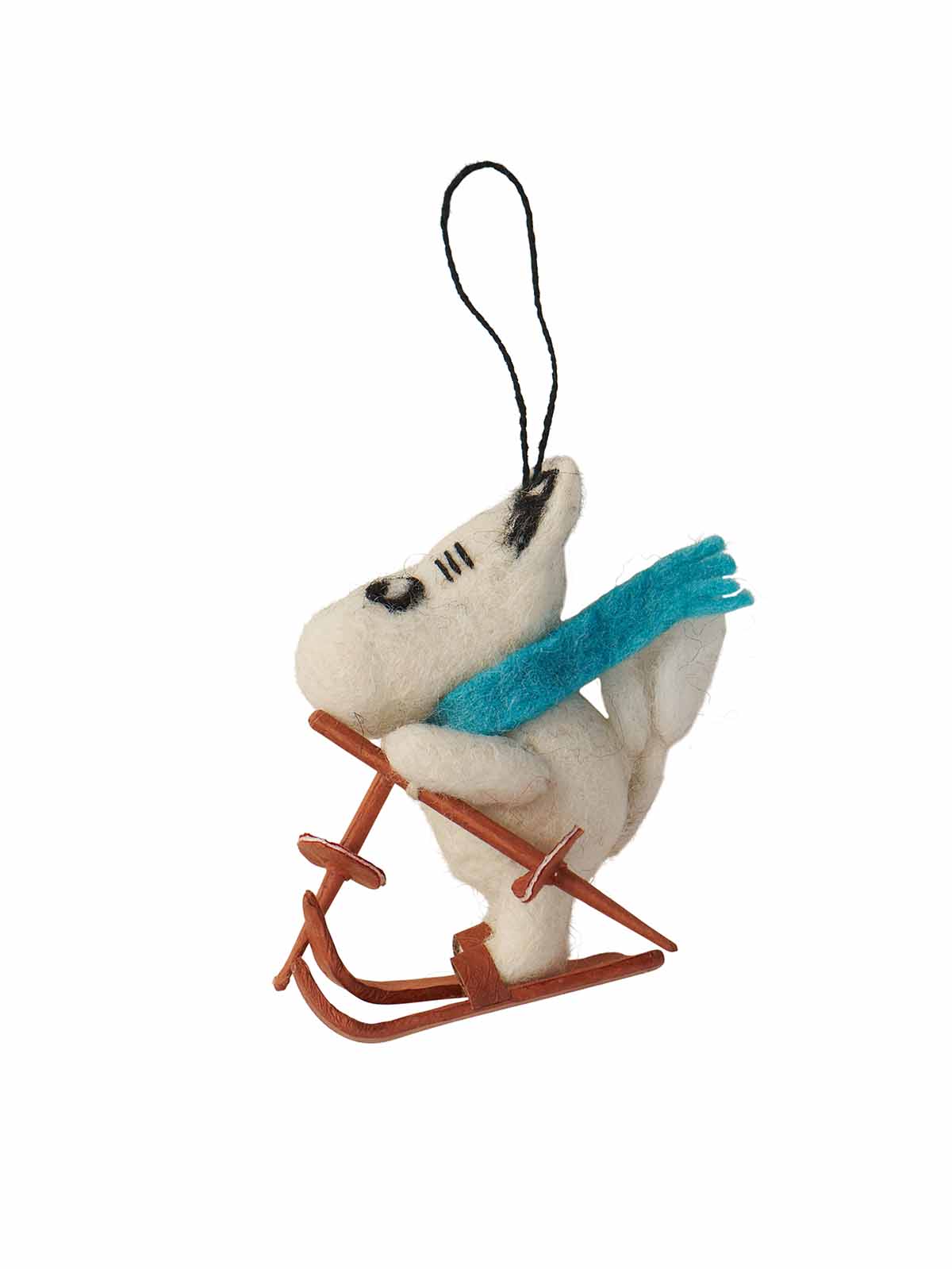 591084 Moomin on skis fielded ornament