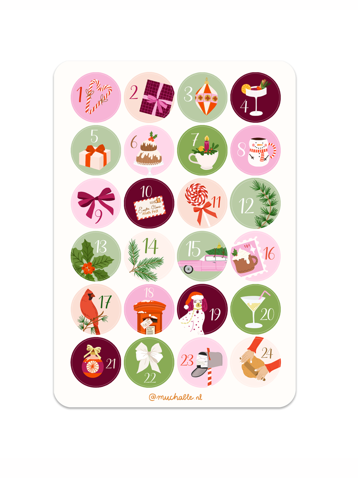 Talk to package calendar - Beautiful motifs