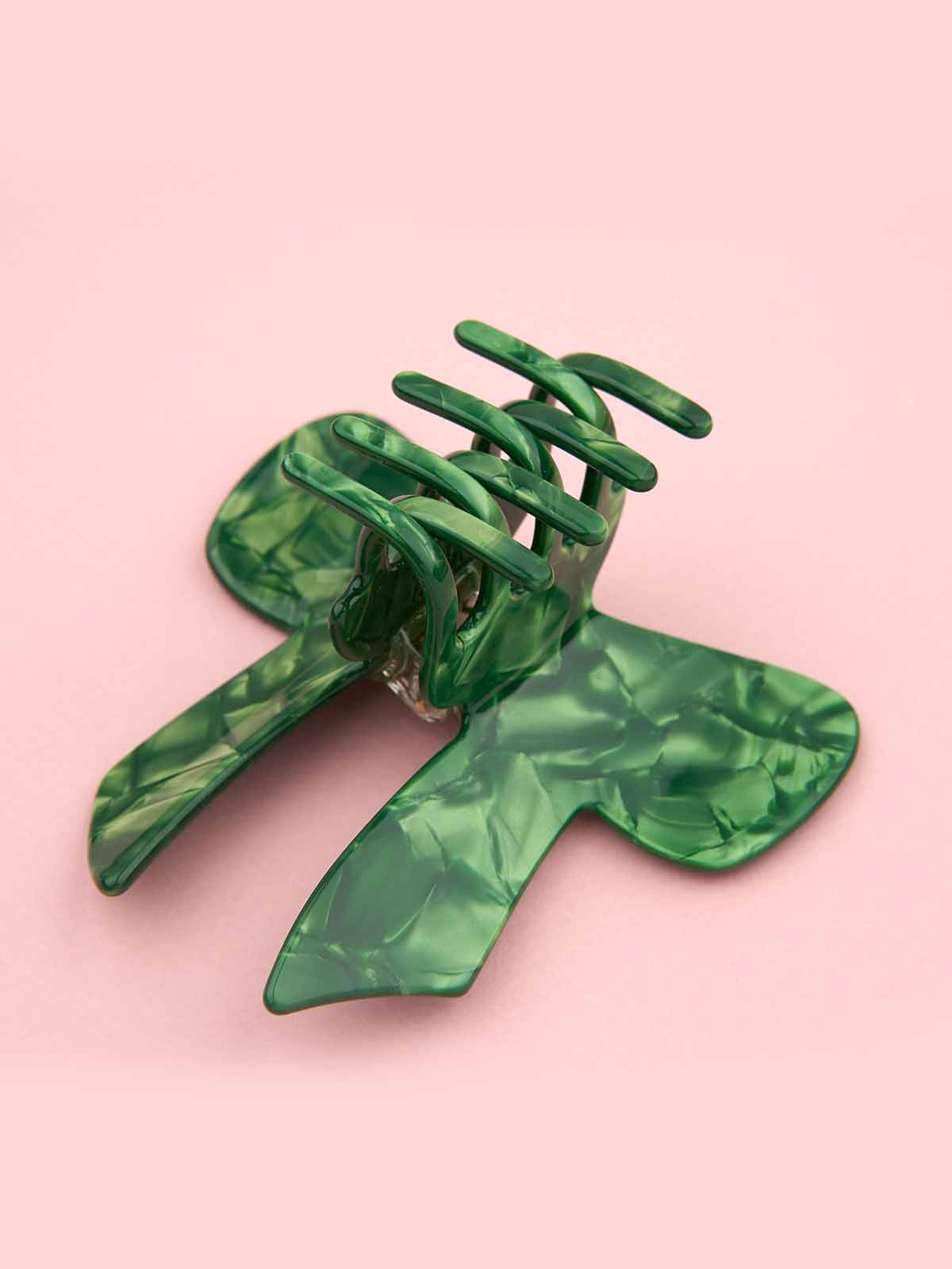 cou cou suzette - hair clip green ribbon