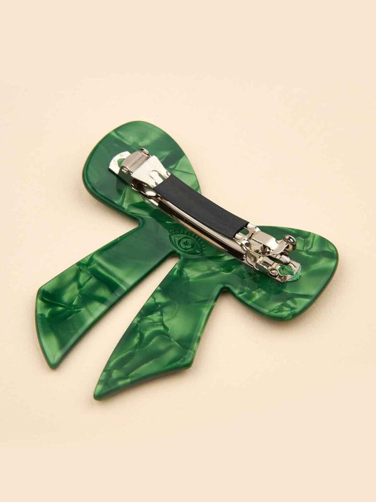 cou cou suzette - hairpin green ribbon