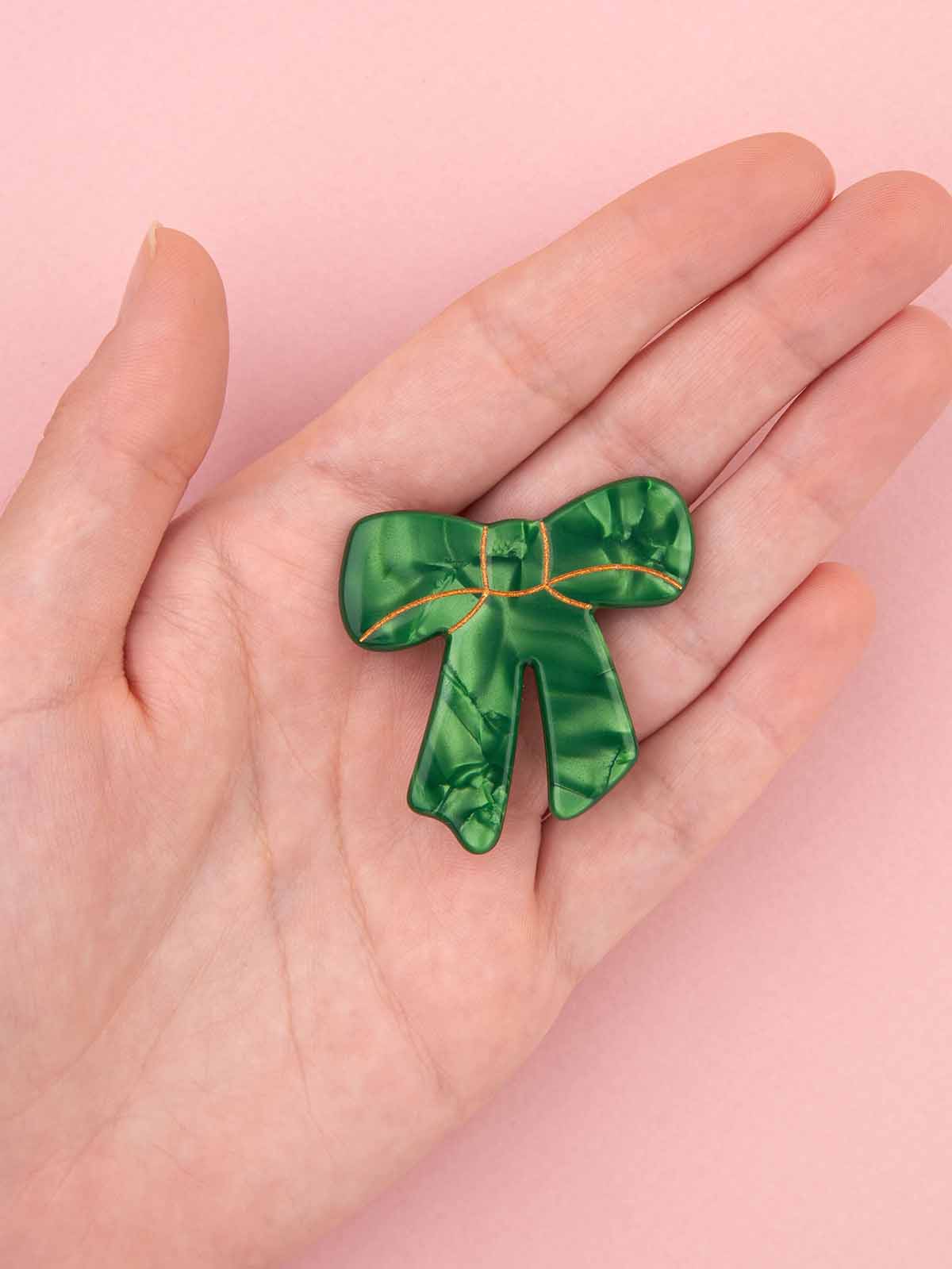 cou cou suzette - hairpin green ribbon