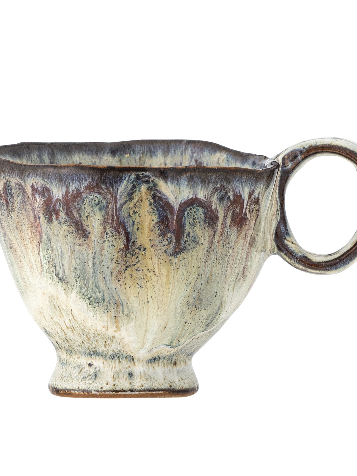Cup with handle & quot;Imogen& quot;(175 ml) - Multicolored gray