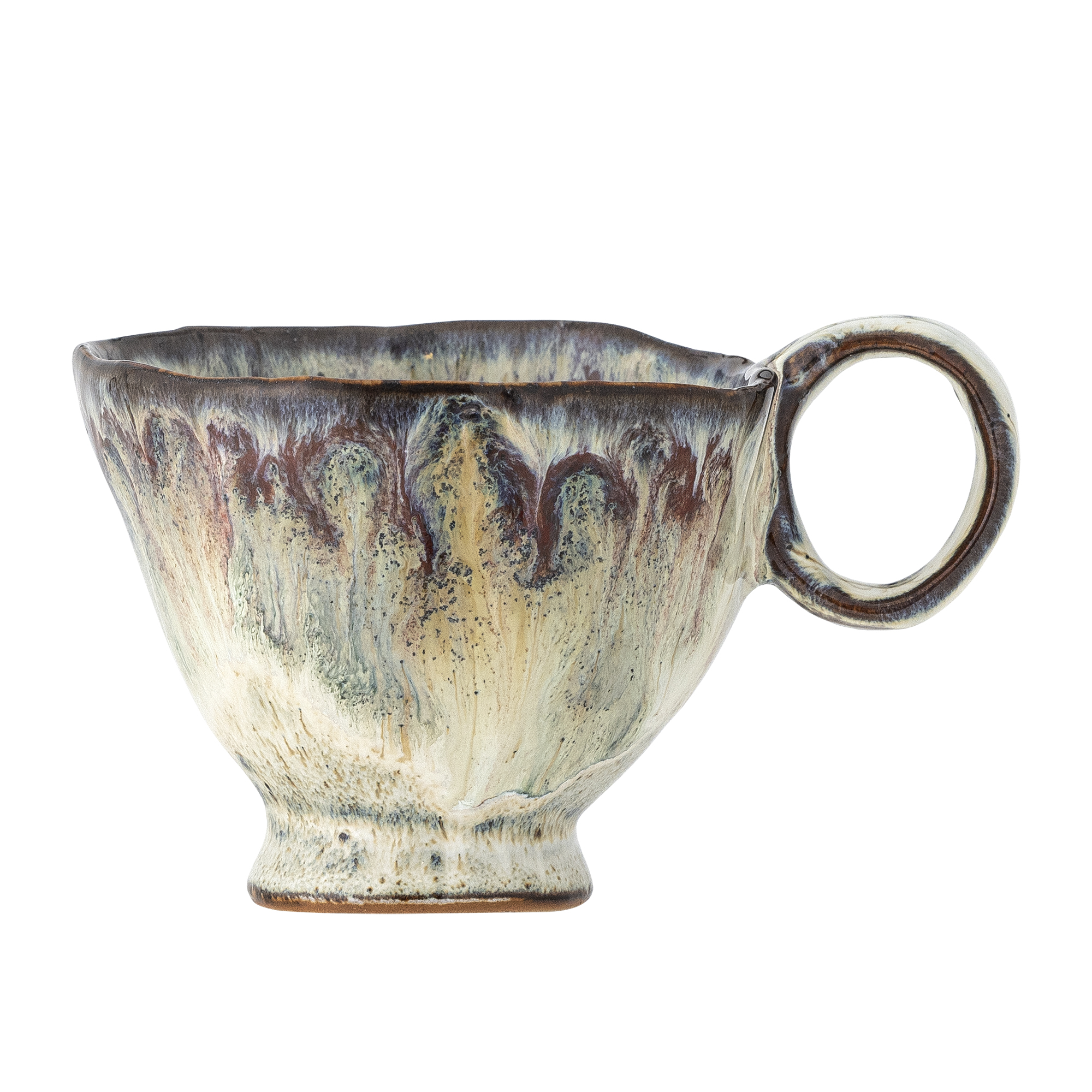 Cup with handle & quot;Imogen& quot;(175 ml) - Multicolored gray