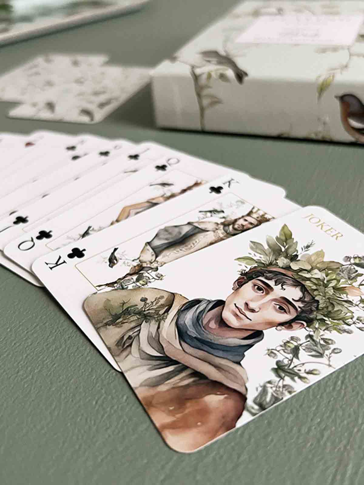 koustrup & co playing cards with birds