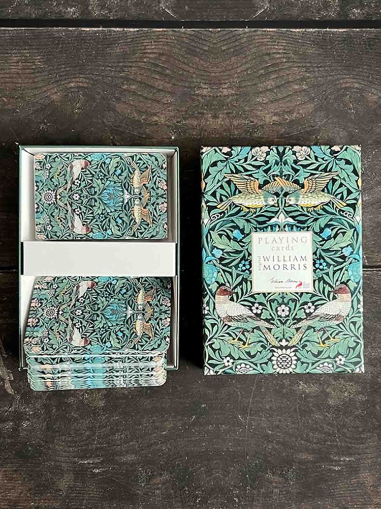 Koustrup and co playing cards strawberry thieves