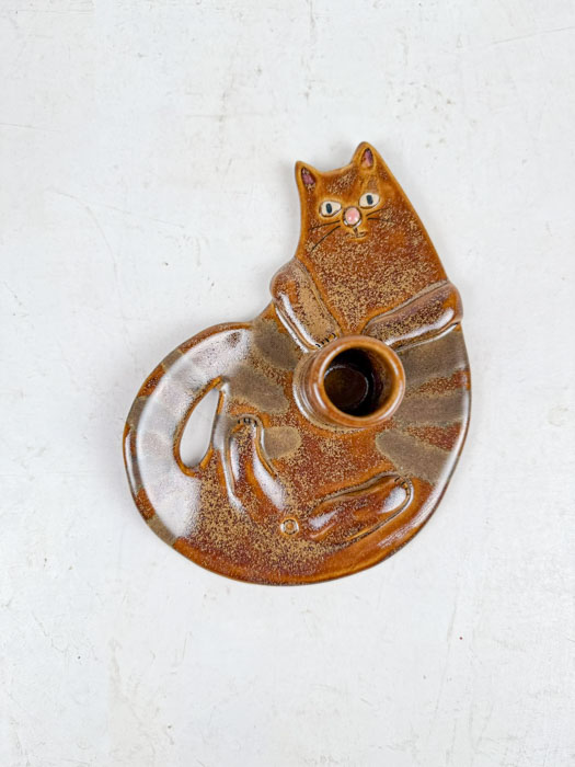 mia lindbirk candlestick - cat