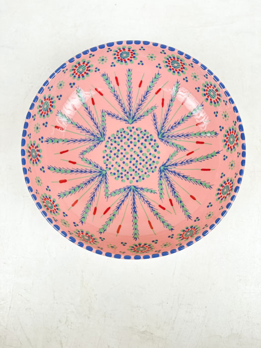 potters work - remix by Sofia Mahaba series large round dish for salad