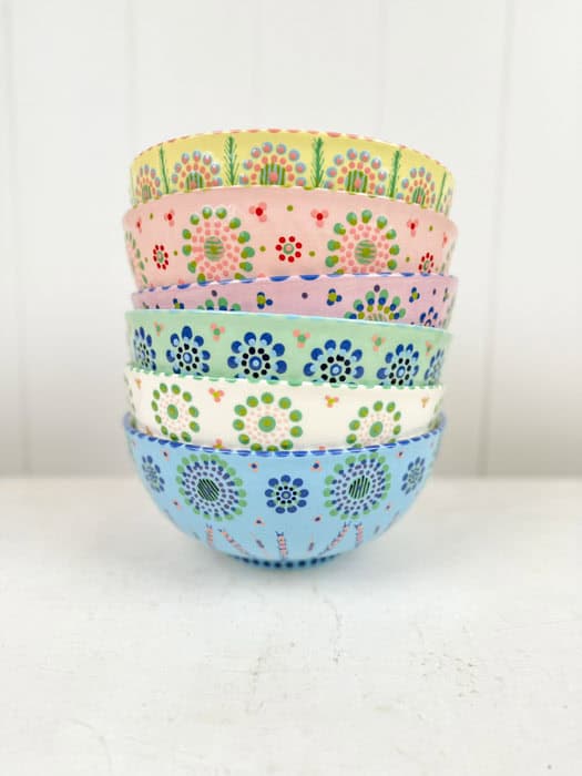 potters work - mahabaserien - large bowl PW088 - pastel-coloured ceramic from remix by Sofia.