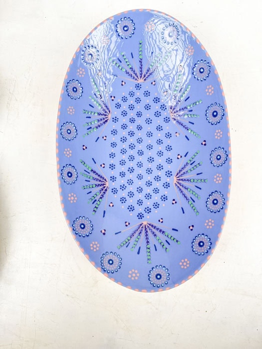Alternative view of Large oval serving plate (44.5 x 27.5 cm) - Select