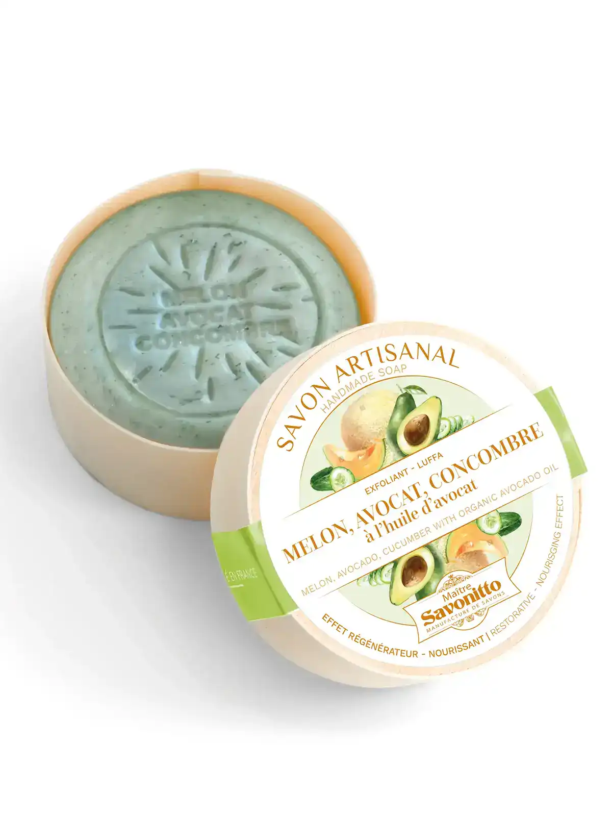 soap with melon, avocado and cucumber