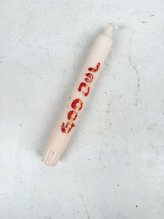 Light " Merry Christmas"- Off white with red