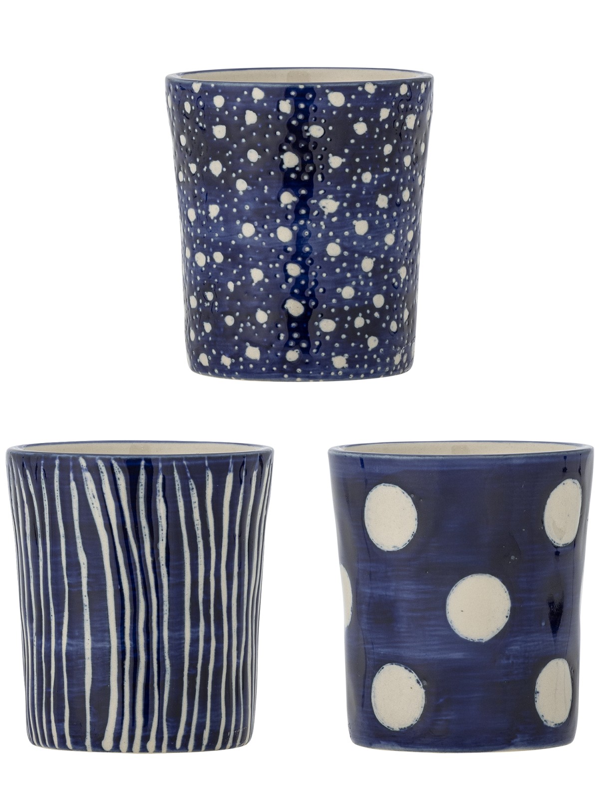 Alternative view of Minoa Cups (3 pieces) - Blue
