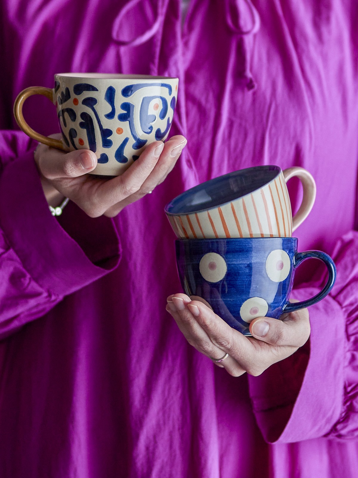 Eviaya Cups (3 pieces) - Blue