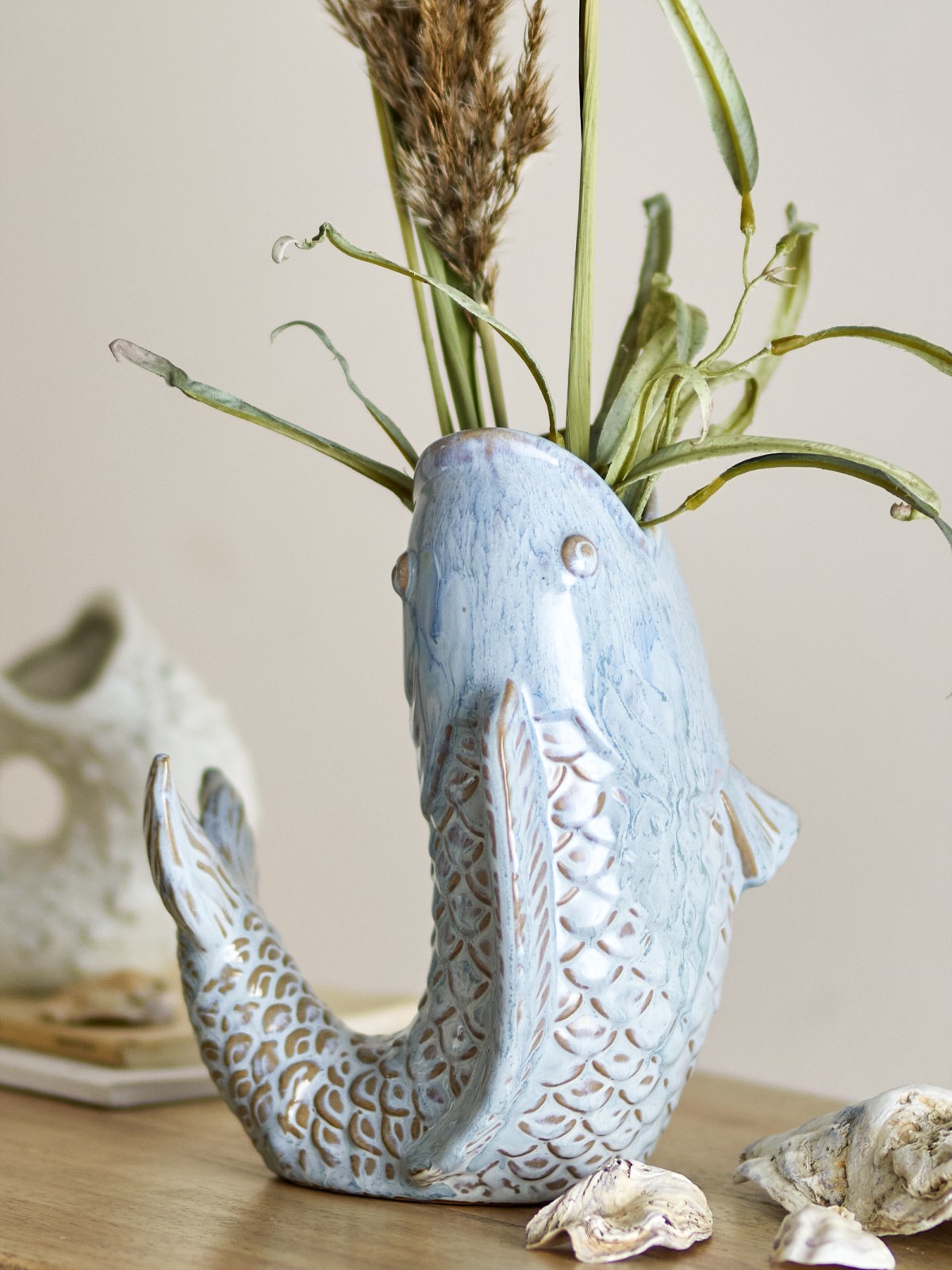Ceramic fish vase