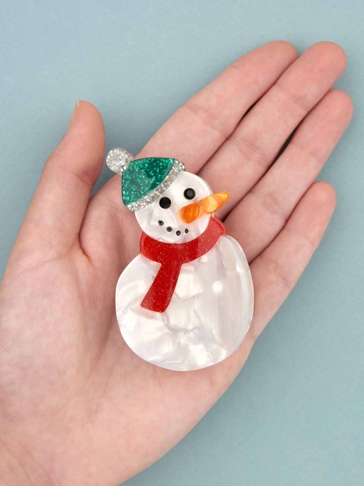 cou cou suzette - hair clip snowman