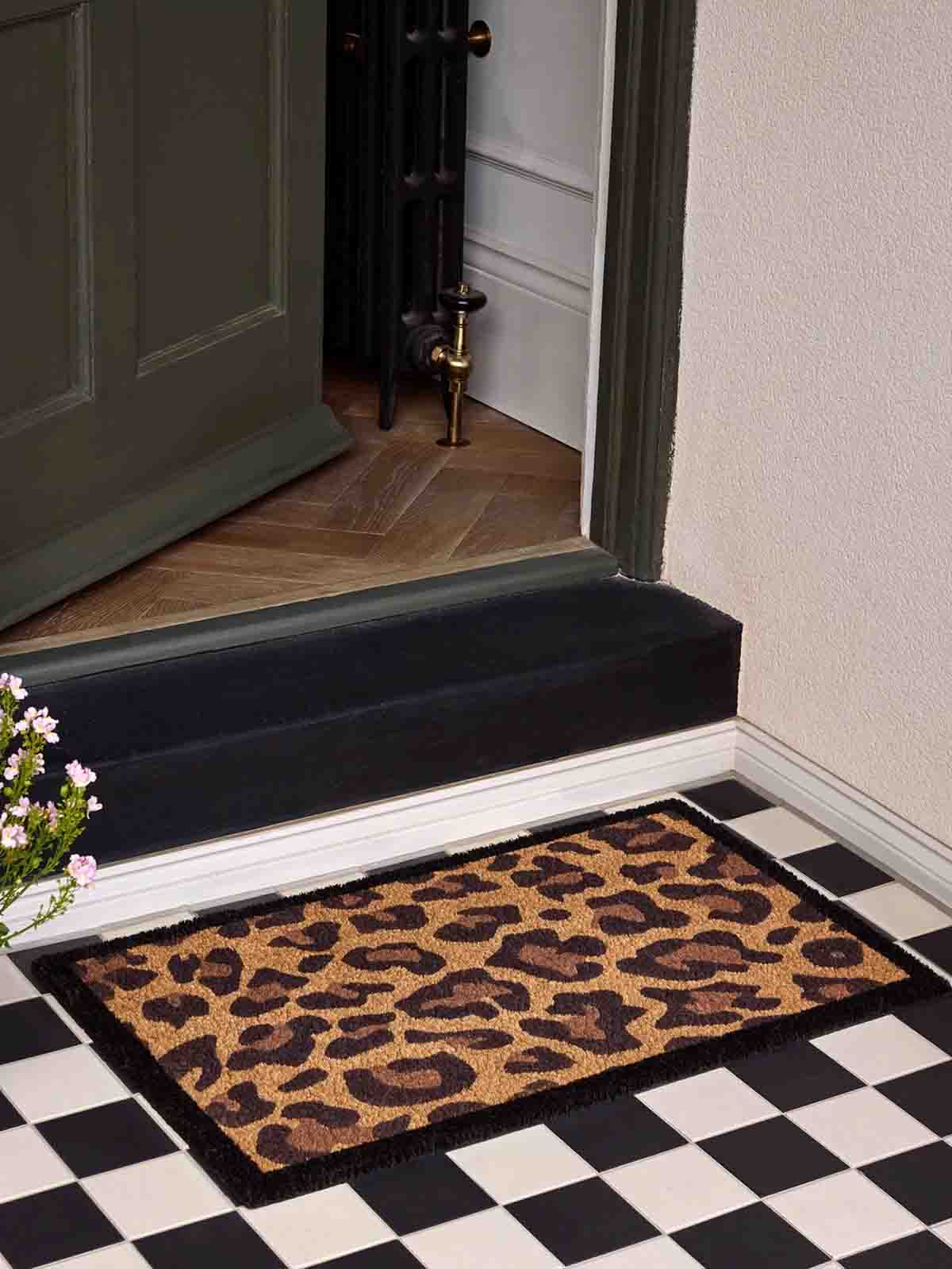 doormat - leopard print