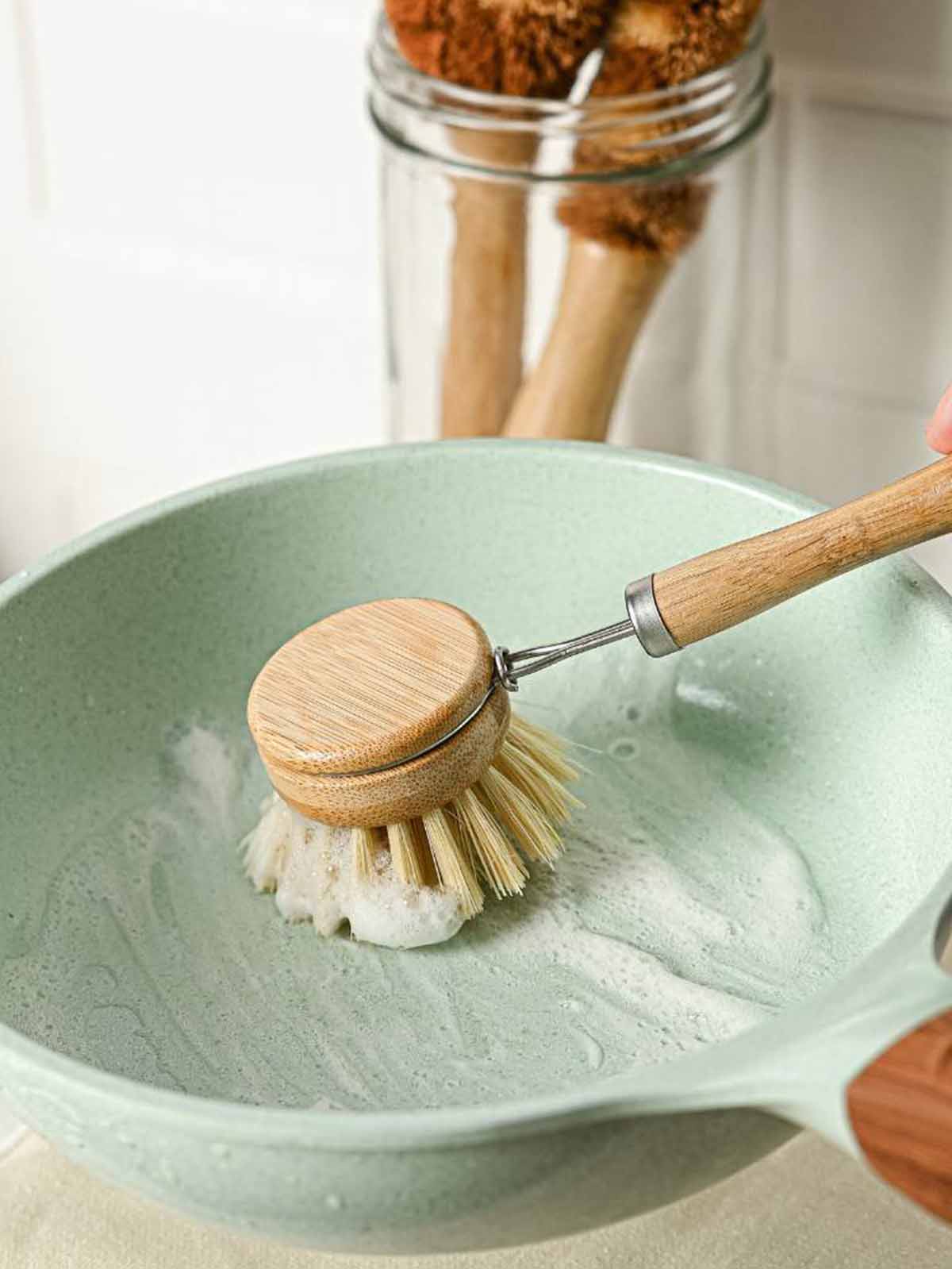 jungle dishwasher brush set