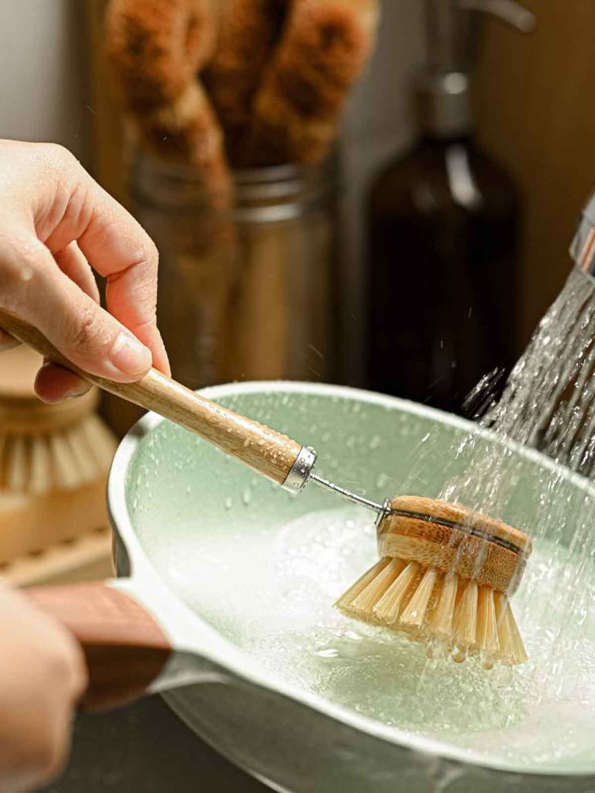 jungle dishwasher brush set