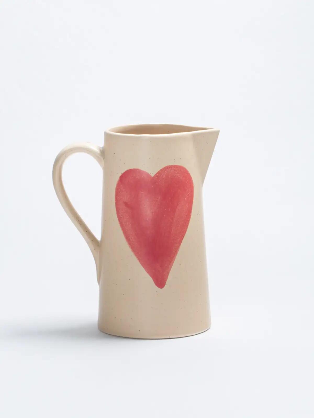 ceramic jug with heart