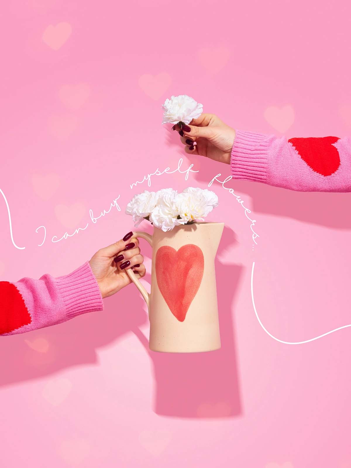ceramic jug with heart