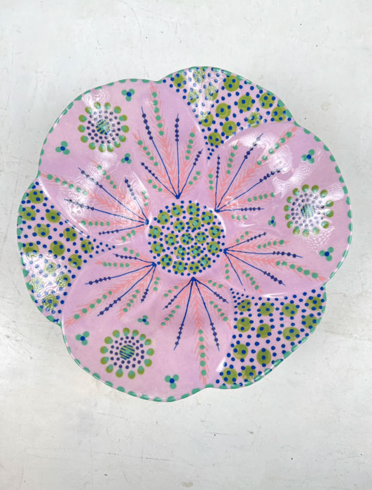 bowl with high edge potter's work - the mahaba series