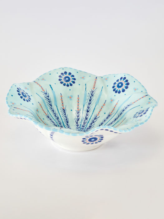 bowl with high edge potter's work - the mahaba series